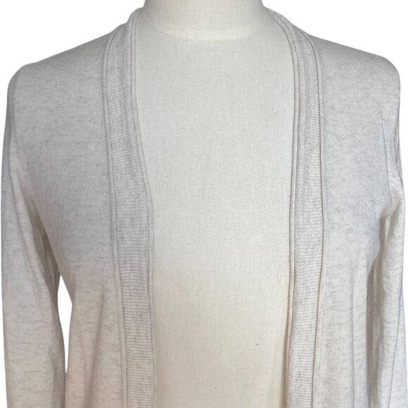 Banana Republic Wool Cashmere Open Cardigan Coastal Grandma Academia Basic-M - Picture 2 of 13
